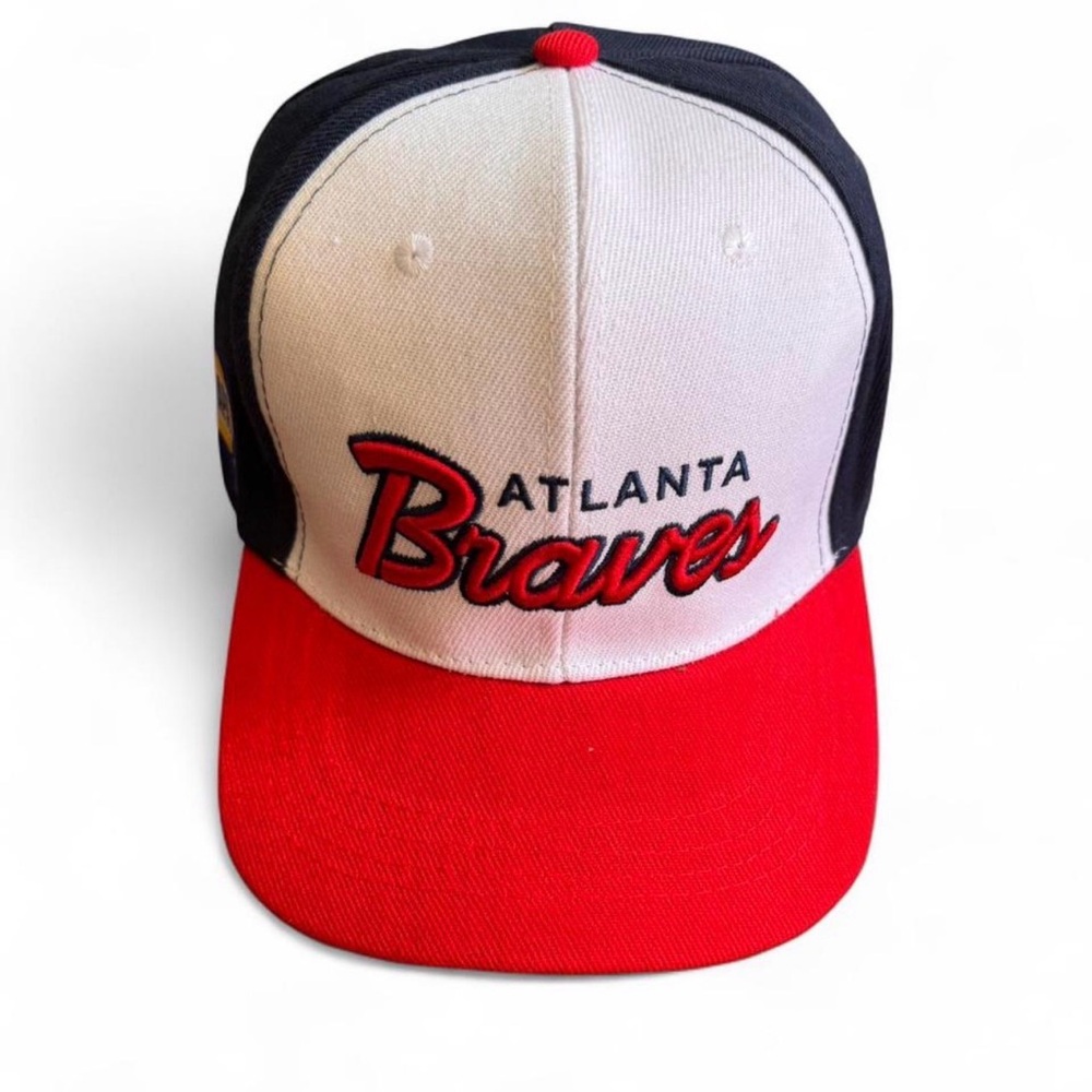 NWOT Atlanta Braves 2021 World Champions NAPA Snapback Hat - Navy White Red